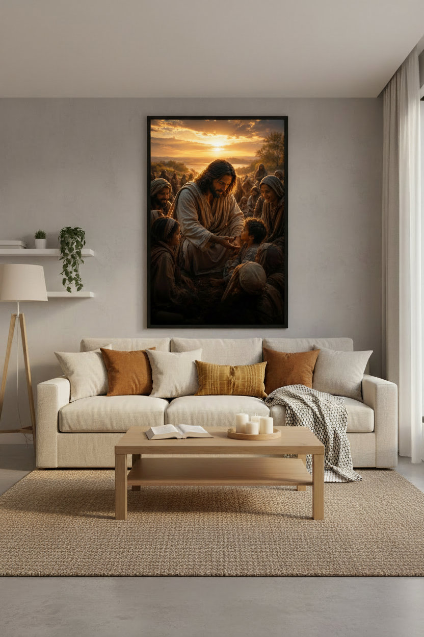 Living room mockup no title